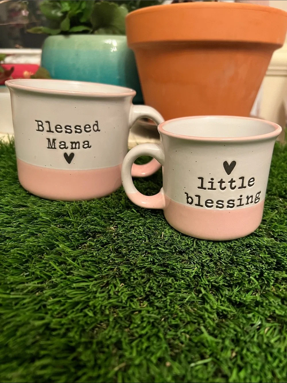 Sheffield Home Blessed Mama + Little Blessing Mugs - NWOT